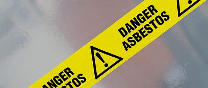 asbestos warning tape