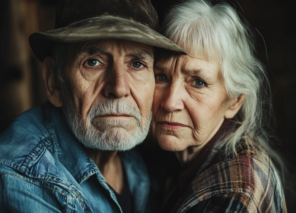 older couple representing relief and closure