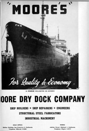Moore Dry Dock Company ad