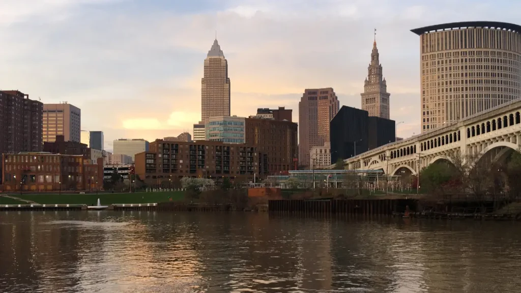 scenic view of downtown Cleveland, Ohio