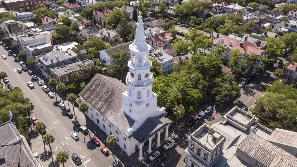 South Carolina Charleston modern and traditional architecture.