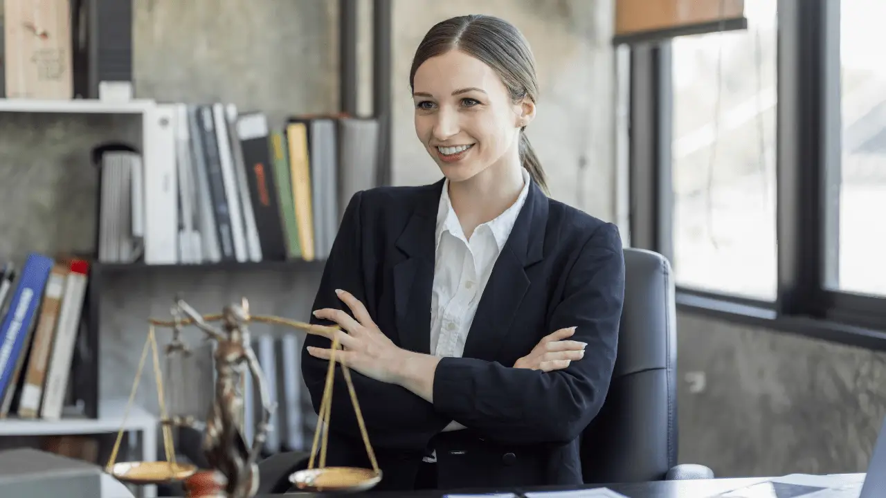 Visual cue of professionalism and legal support.