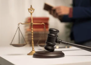 Legal gavel symbolizing the judicial process in Navy asbestos settlements and litigation